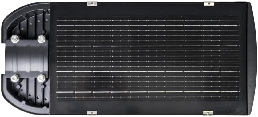 PNI SL220 200W gatvių apšvietimo lempa, su integruota 15W saulės baterija, 6500K, 1700lm, 3 x integruota 15Ah baterija, mikrobangų judesio jutiklis