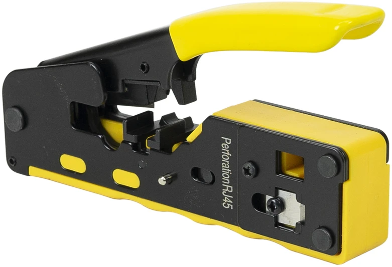 PNI SR7 replės kabelių kirpimui, izoliacijos nuėmimui ir RJ12, RJ45 CAT5, CAT6, CAT7, CAT8 jungčių užspaudimui