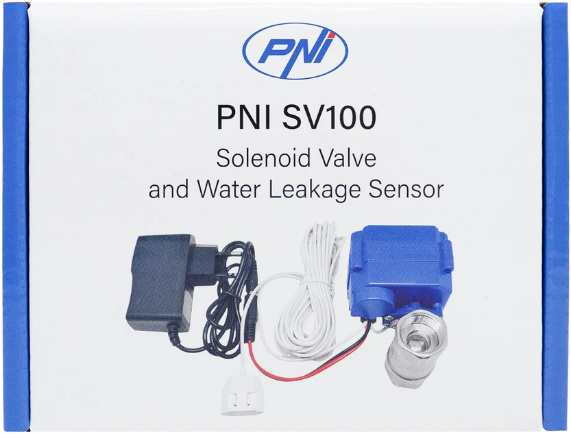 PNI SV100 apsaugos nuo užliejimo rinkinys, jutiklis ir solenoidinis vožtuvas 3/4 colio DN20