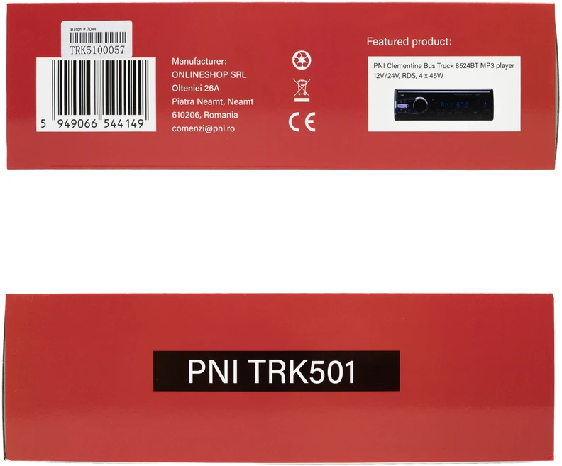 PNI TRK501 belaidė LCD atbulinės eigos kamera ir monitorius su DVR funkcija, „Micro SD“ kortelės lizdu, IR šviesos diodais, skirta sunkvežimiams