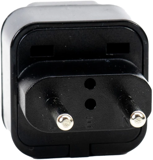 PNI UK–Europos lizdo adapteris, 220V, juodas