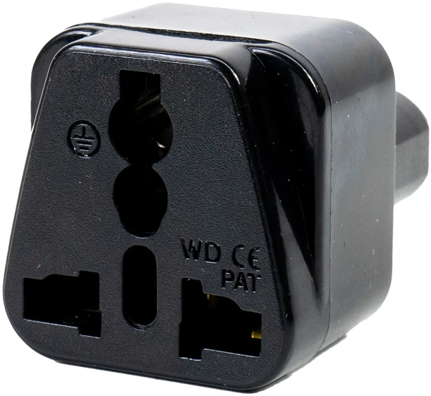 PNI UK–Europos lizdo adapteris, 220V, juodas
