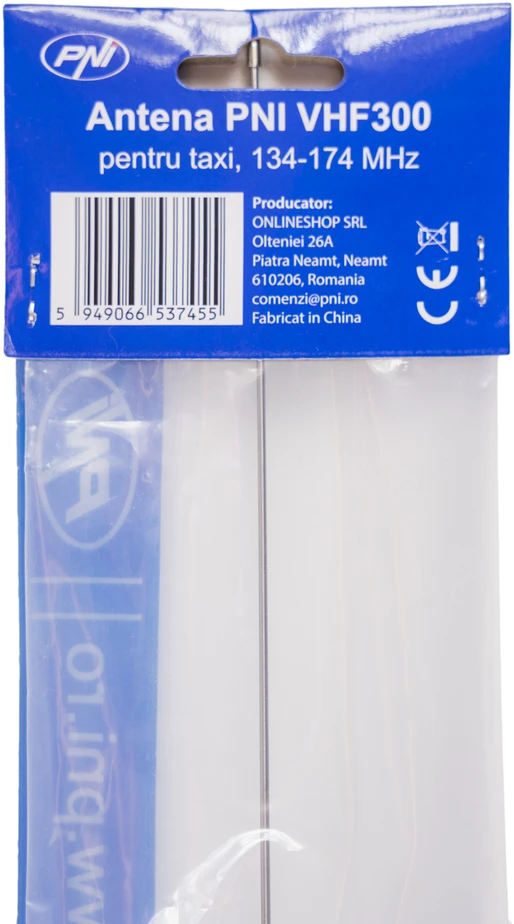 PNI VHF300 antena taksi automobiliams, 134 – 174 MHz, 136 cm, su magnetiniu pagrindu