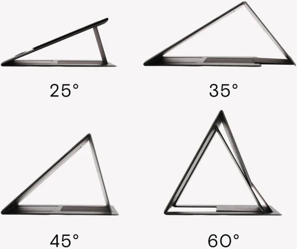 „Moft“ nešiojamojo kompiuterio stovas „Sit-stand“ – juodas