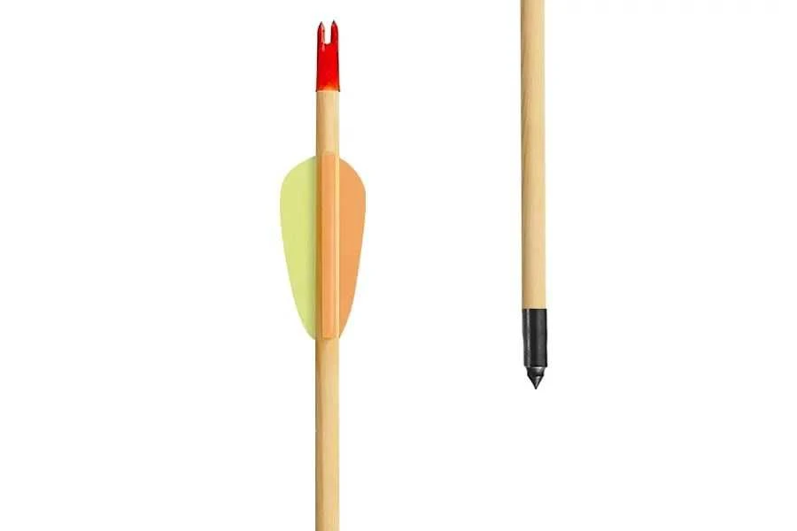 Poe Lang Ek Poe Lang Target Wooden 30″ D-027A-B1 Medinės strėlės 5 vnt.