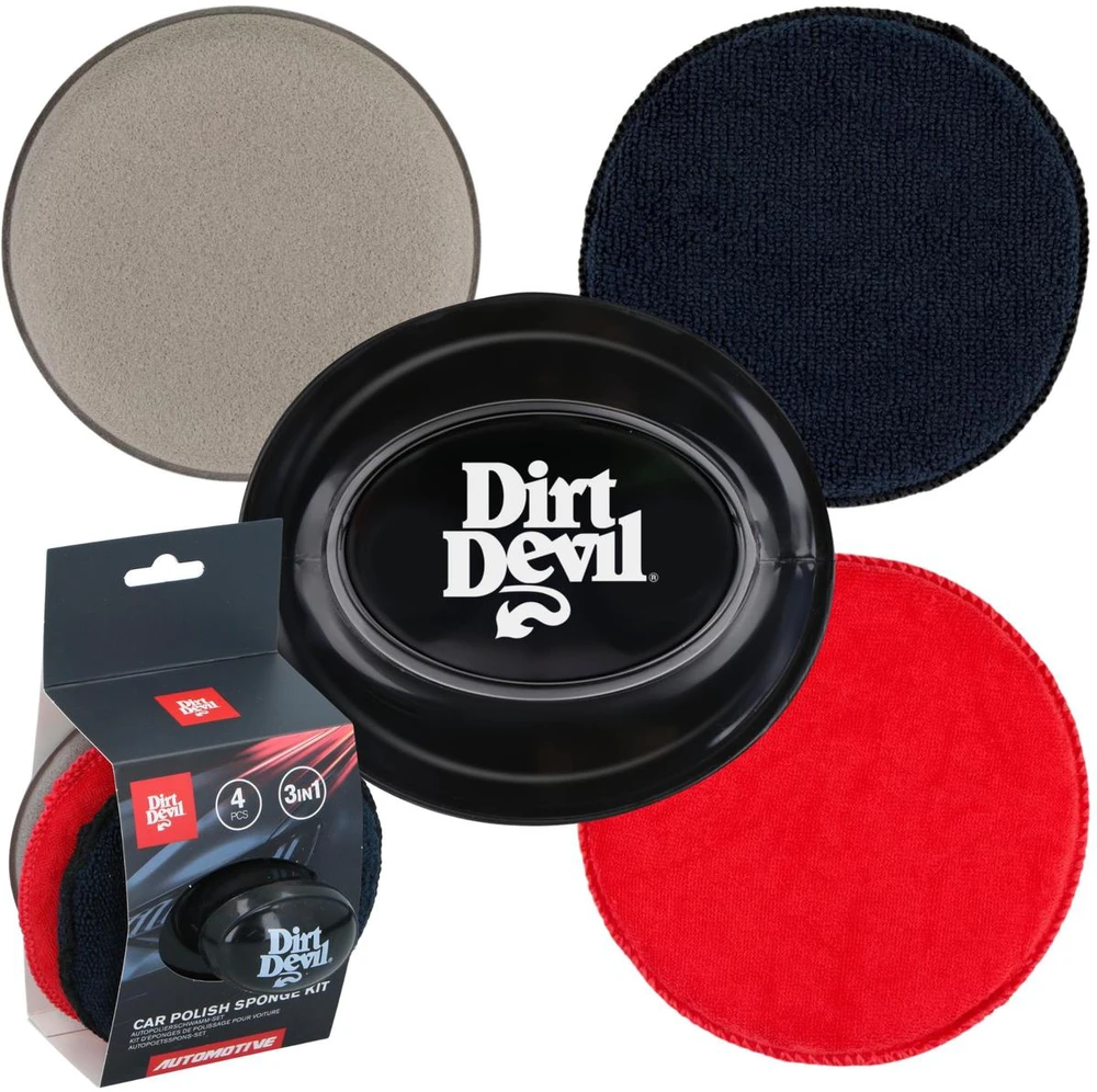 Dirt Devil automobilio poliravimo kempinės rinkinys 3 vnt 12,5 cm
