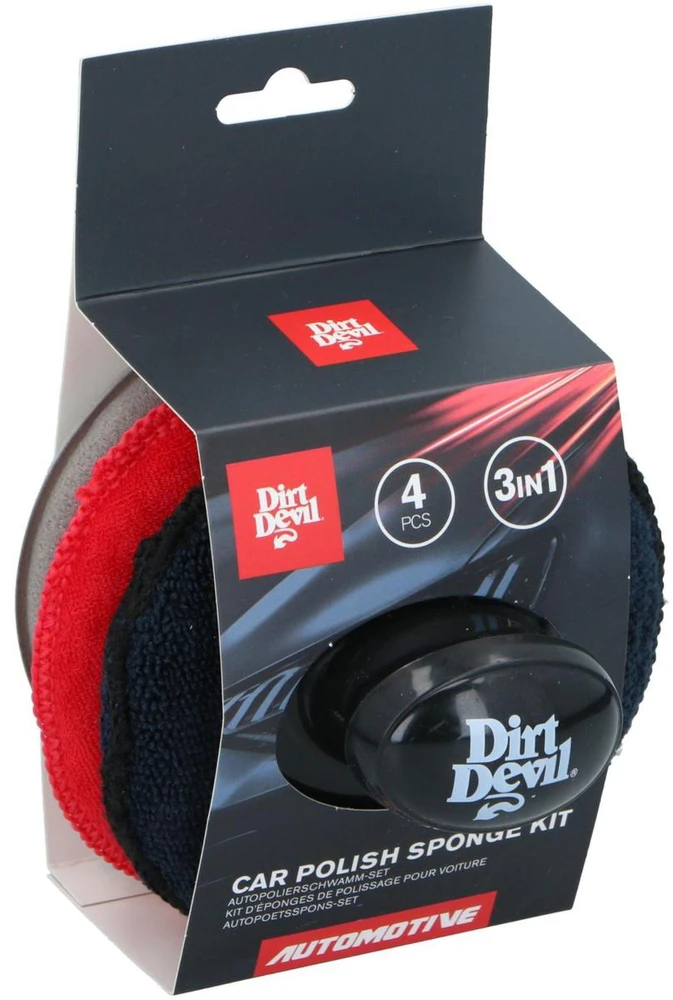 Dirt Devil automobilio poliravimo kempinės rinkinys 3 vnt 12,5 cm