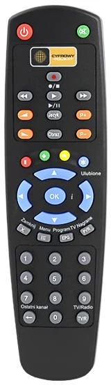 Polsat Oem Nuotolinio valdymo pultas HD5000 juodas