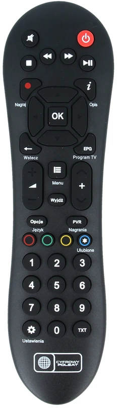 Polsat EVOBOX nuotolinio valdymo pultelis