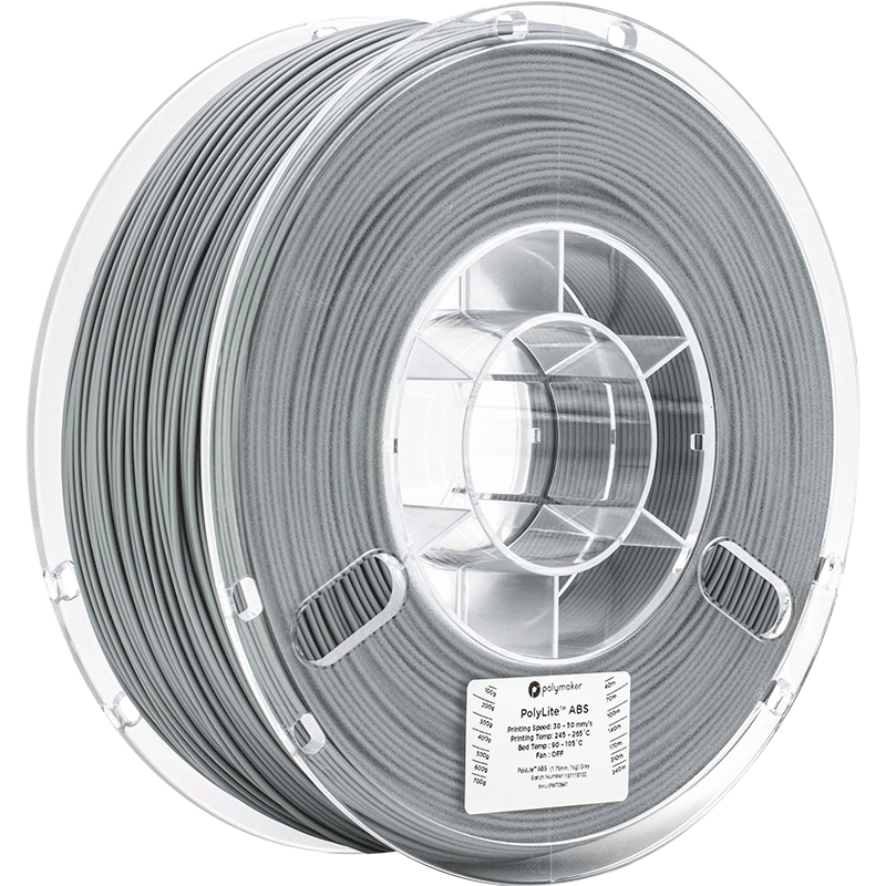 Polymaker PolyLite ABS - 3kg - 1.75mm - Pilkas