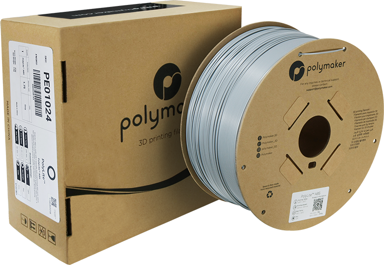 Polymaker PolyLite ABS - 3kg - 1.75mm - Pilkas