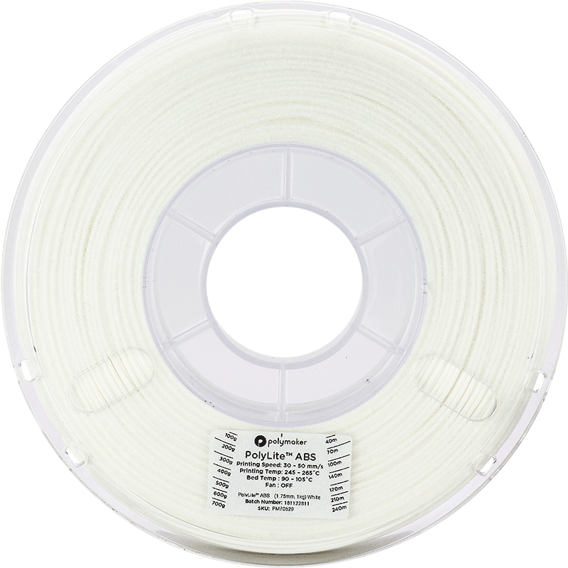 Polymaker PolyLite ABS - 3kg - 1.75mm - Pilkas