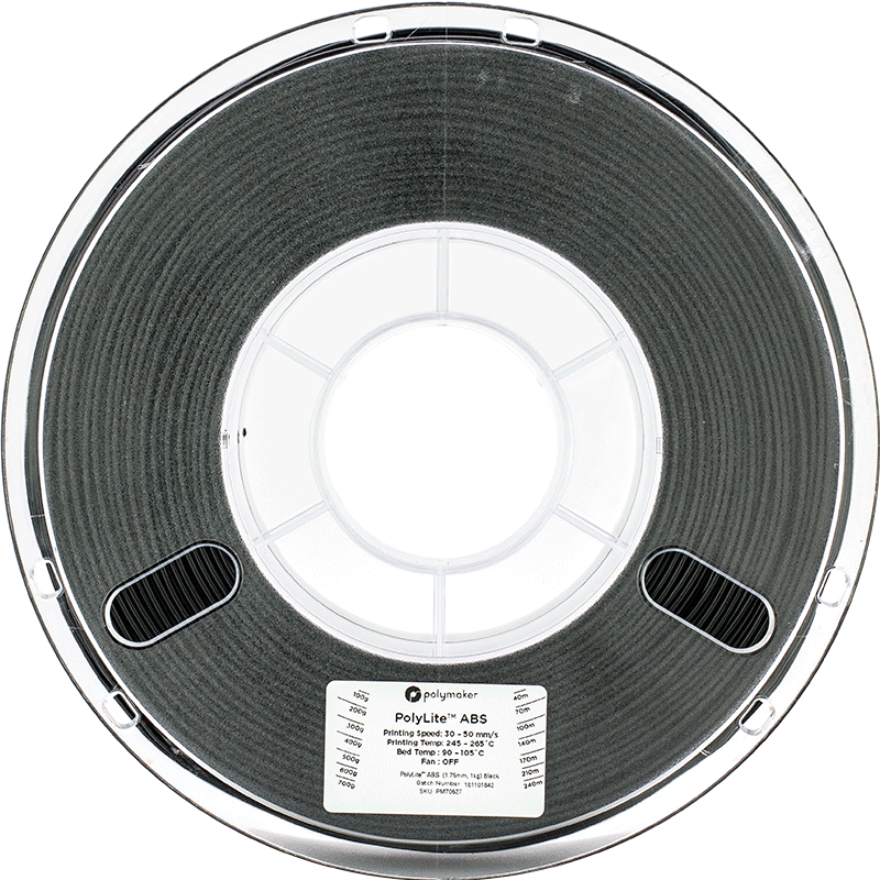 Polymaker PolyLite ABS - 3kg - 1.75mm - Pilkas