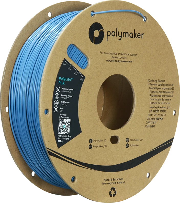 Polymaker PolyLite PLA - 3kg - 1.75mm - Pilkas