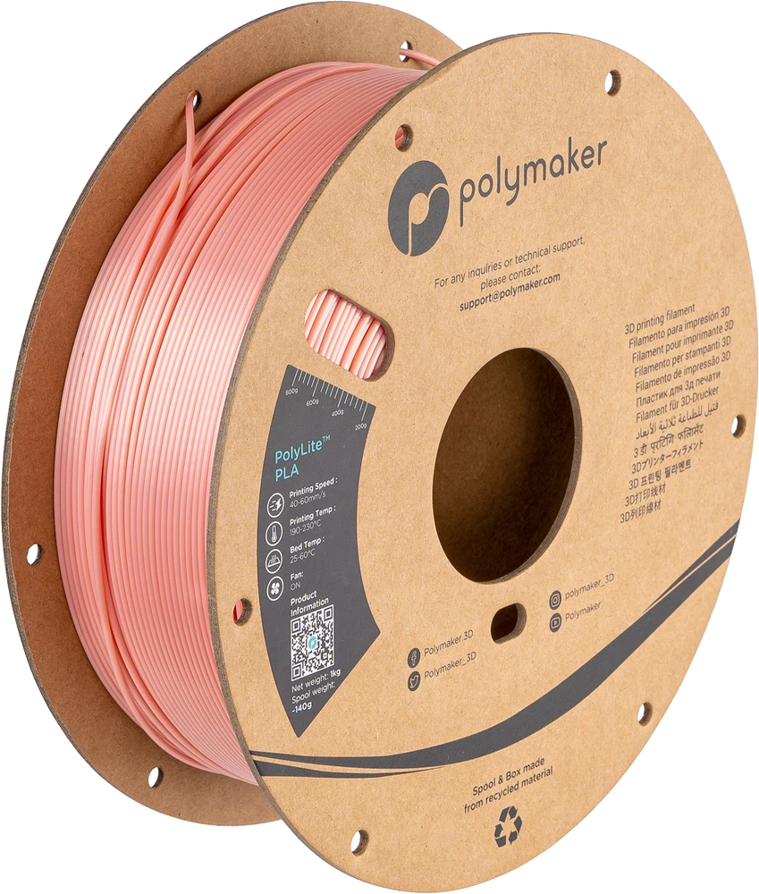 Polymaker PolyLite PLA - 3kg - 1.75mm - Pilkas