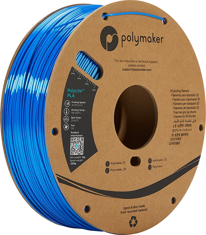 Polymaker PolyLite PLA - 3kg - 1.75mm - Pilkas