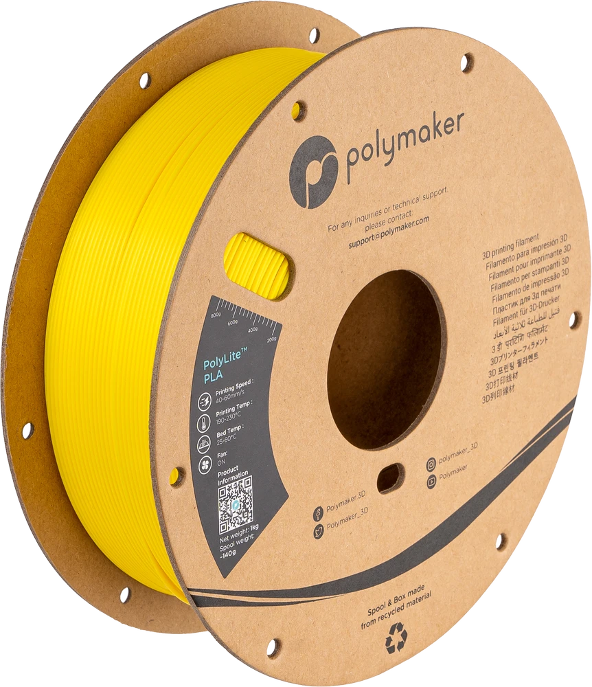 Polymaker PolyLite PLA - 3kg - 1.75mm - Baltas