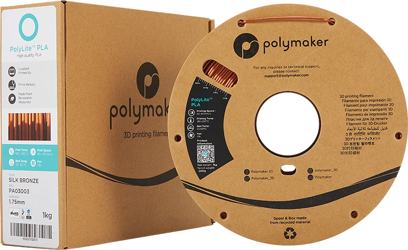 Polymaker PolyLite PLA - 3kg - 1.75mm - Baltas
