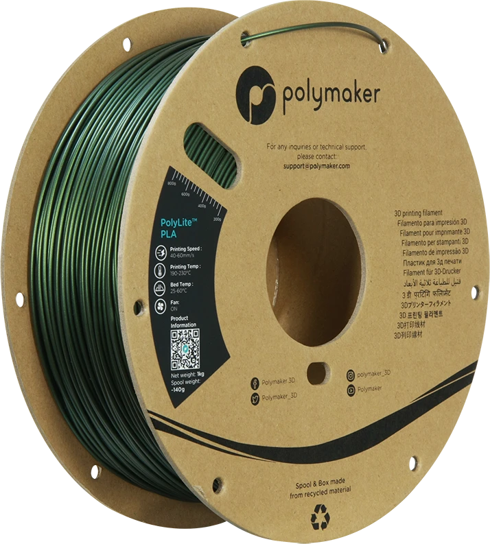 Polymaker PolyLite PLA - 3kg - 1.75mm - Baltas