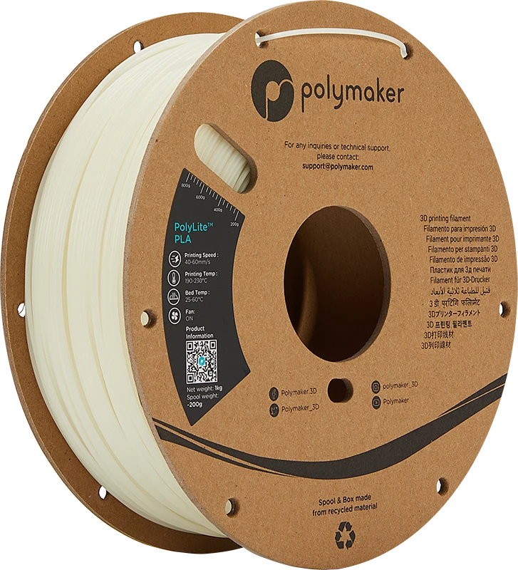 Polymaker PolyLite PLA - 3kg - 1.75mm - Baltas