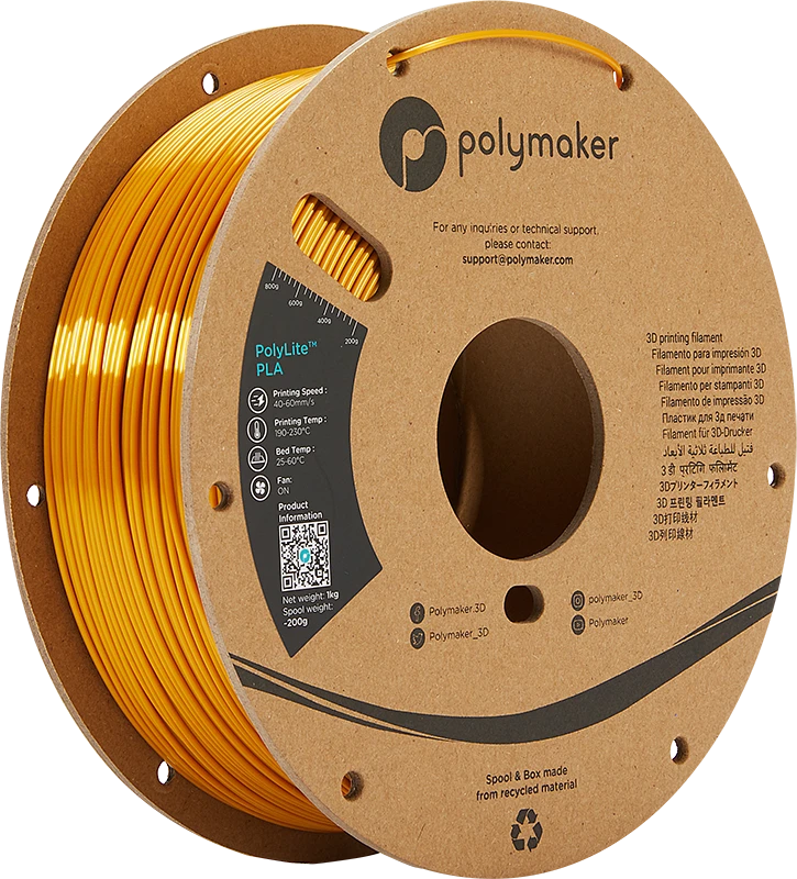 Polymaker PolyLite PLA - 3kg - 1.75mm - Pilkas