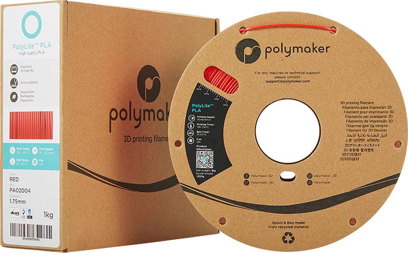 Polymaker PolyLite PLA - 3kg - 1.75mm - Pilkas