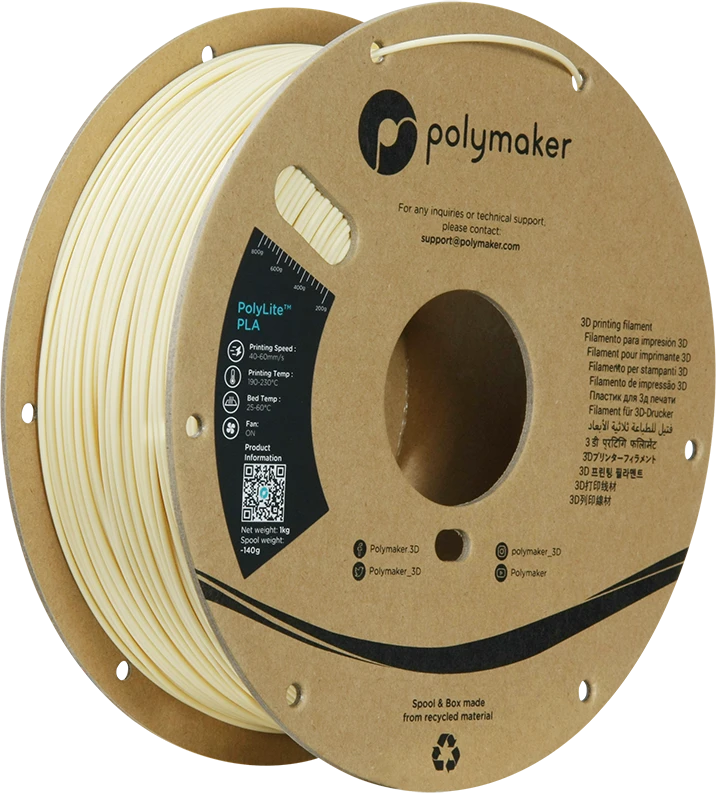 Polymaker PolyLite PLA - 3kg - 1.75mm - Pilkas