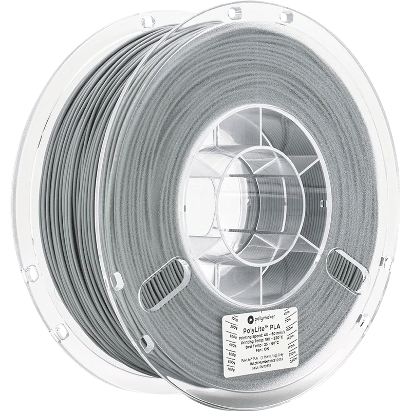 Polymaker PolyLite PLA - 3kg - 1.75mm - Pilkas