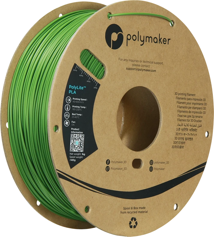 Polymaker PolyLite PLA - 3kg - 1.75mm - Pilkas