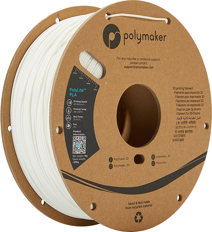 Polymaker PolyLite PLA - 3kg - 1.75mm - Baltas