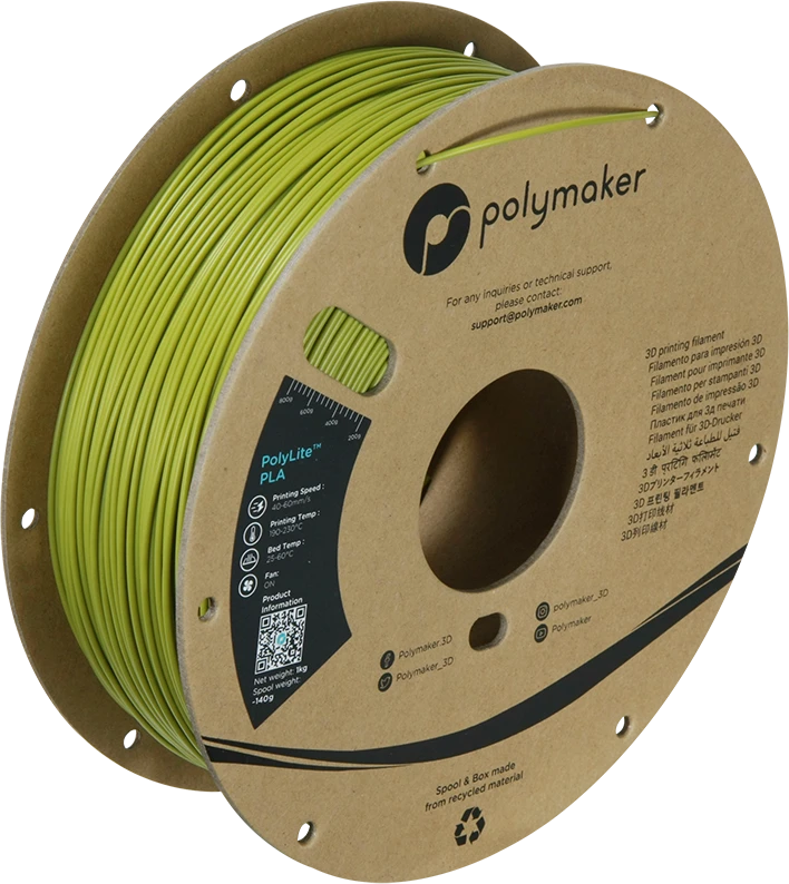 Polymaker PolyLite PLA - 3kg - 1.75mm - Baltas