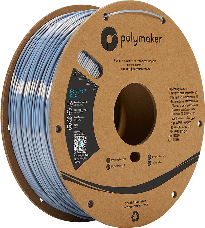 Polymaker PolyLite PLA - 3kg - 1.75mm - Baltas