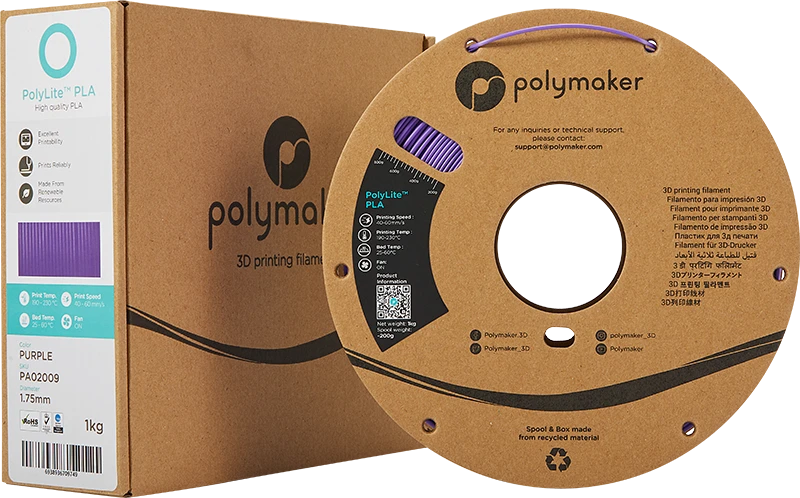 Polymaker PolyLite PLA - 3kg - 1.75mm - Baltas