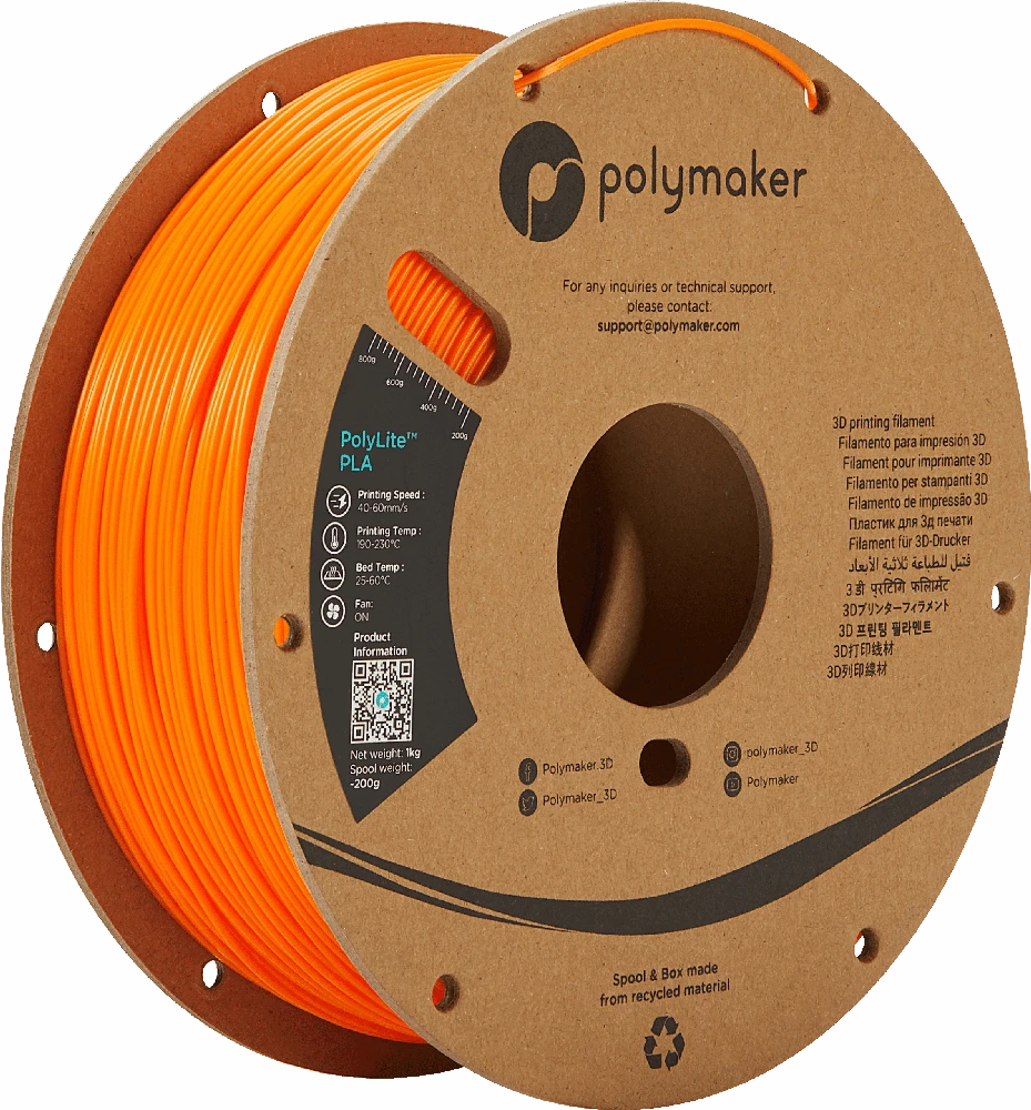 Polymaker PolyLite PLA - 3kg - 1.75mm - Pilkas