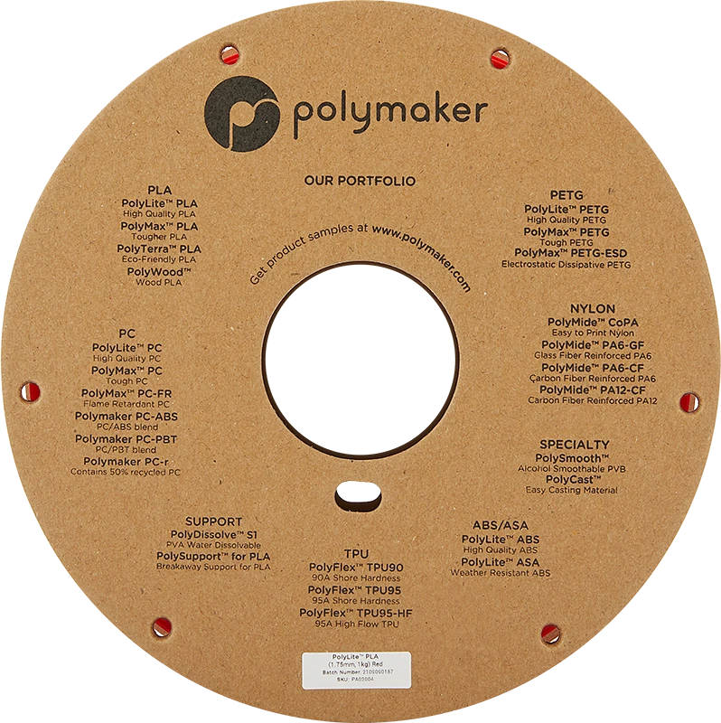 Polymaker PolyLite PLA - 3kg - 1.75mm - Baltas