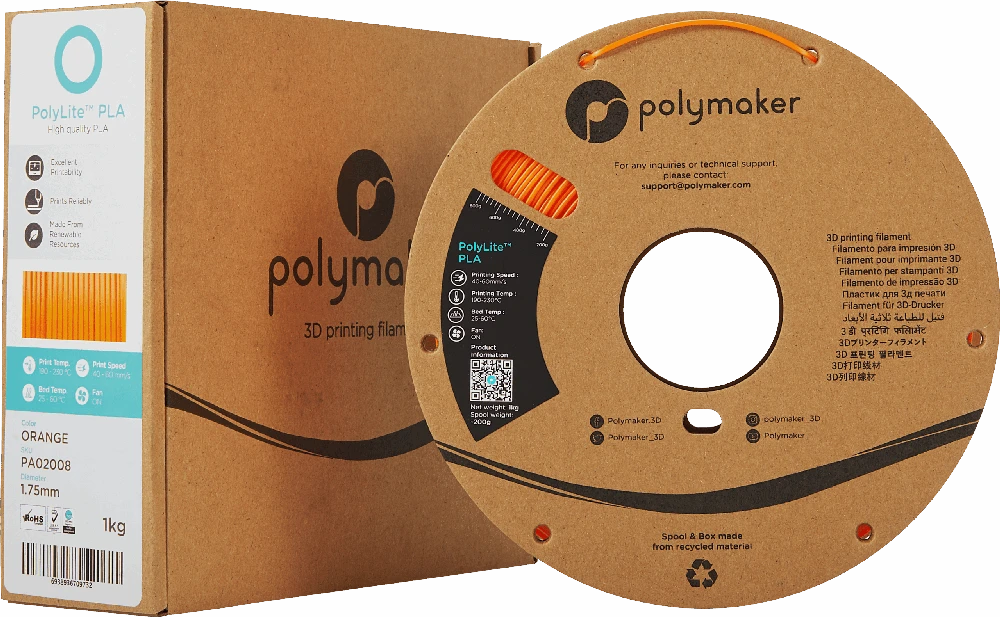 Polymaker PolyLite PLA - 3kg - 1.75mm - Baltas