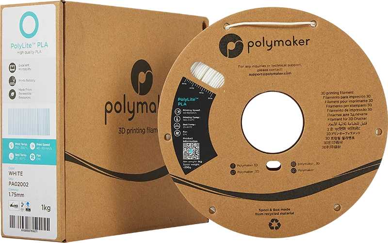 Polymaker PolyLite PLA - 3kg - 1.75mm - Baltas
