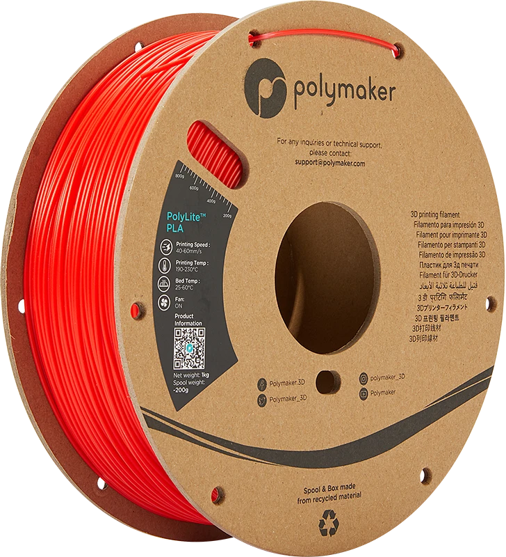 Polymaker PolyLite PLA - 3kg - 1.75mm - Pilkas