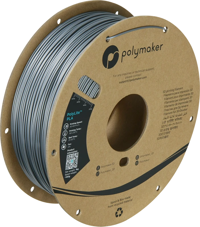Polymaker PolyLite PLA - 5kg - 1.75mm - Baltas