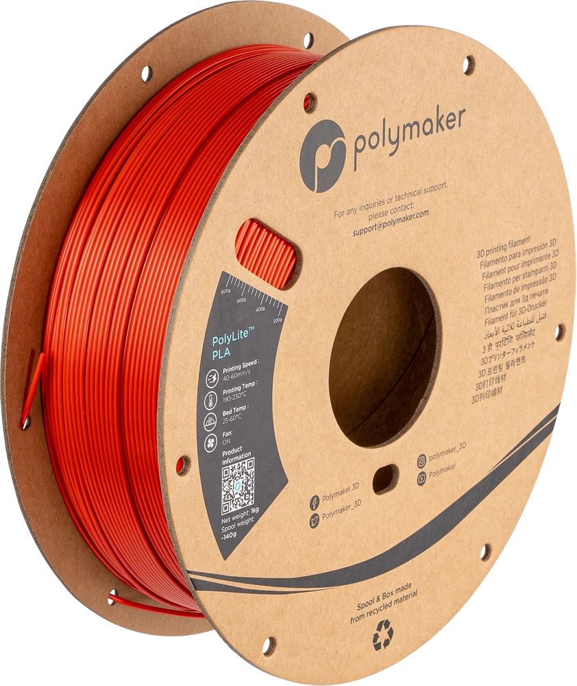 Polymaker PolyLite PLA - 5kg - 1.75mm - Baltas