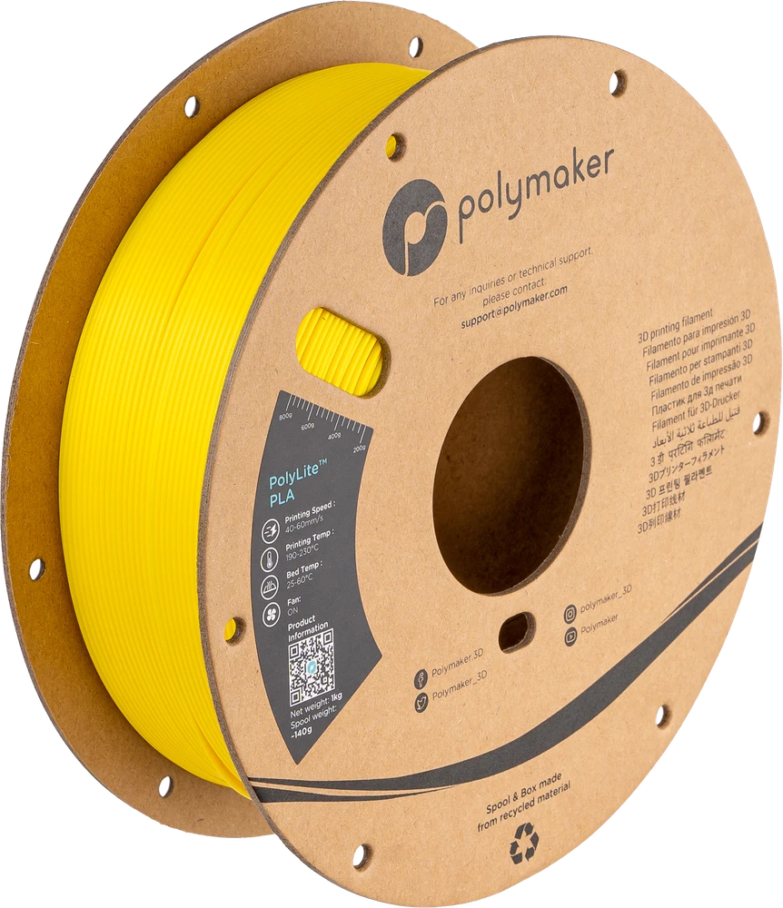 Polymaker PolyLite PLA - 5kg - 1.75mm - Baltas