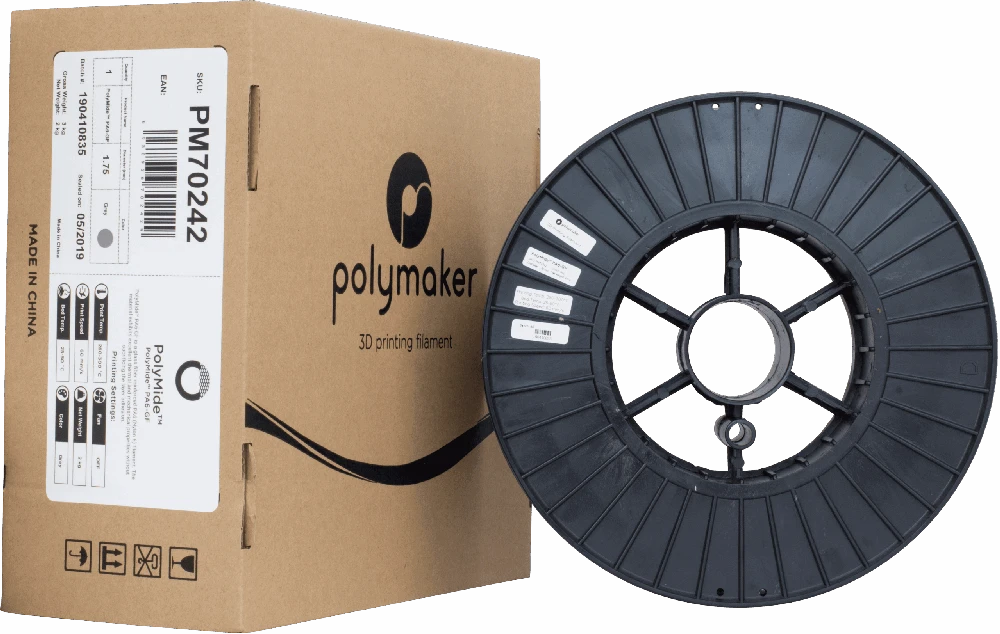 Polymaker PolyMide PA6-GF - 2kg - 1.75mm - Pilkas