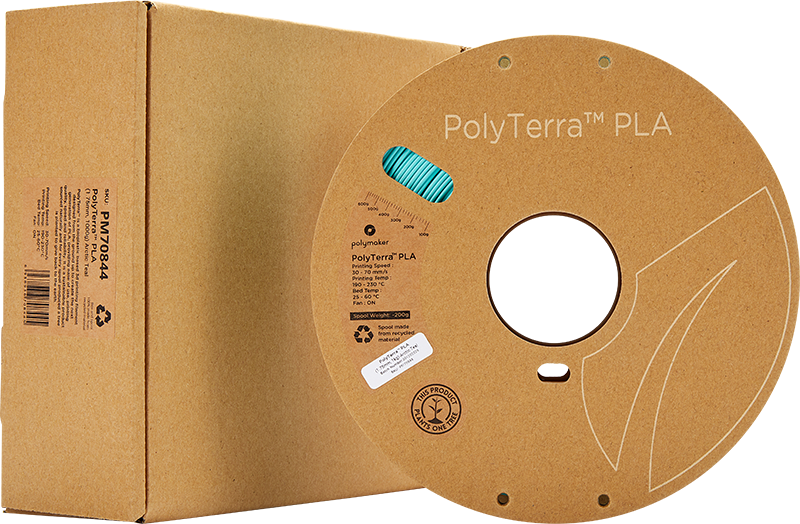Polymaker PolyTerra PLA - 3kg - 1.75mm - Fossil Pilkas