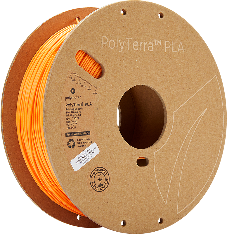 Polymaker PolyTerra PLA - 3kg - 1.75mm - Fossil Pilkas