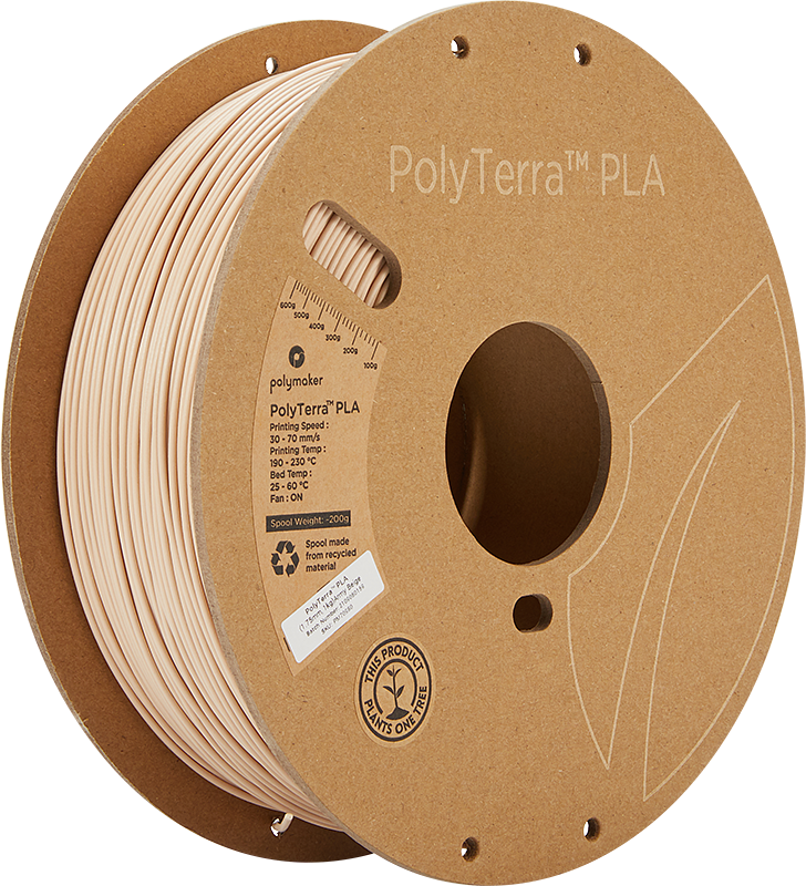 Polymaker PolyTerra PLA - 3kg - 1.75mm - Fossil Pilkas