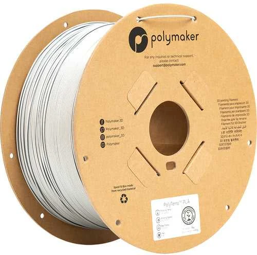Polymaker PolyTerra PLA - 3kg - 1.75mm - Juoda anglies spalva
