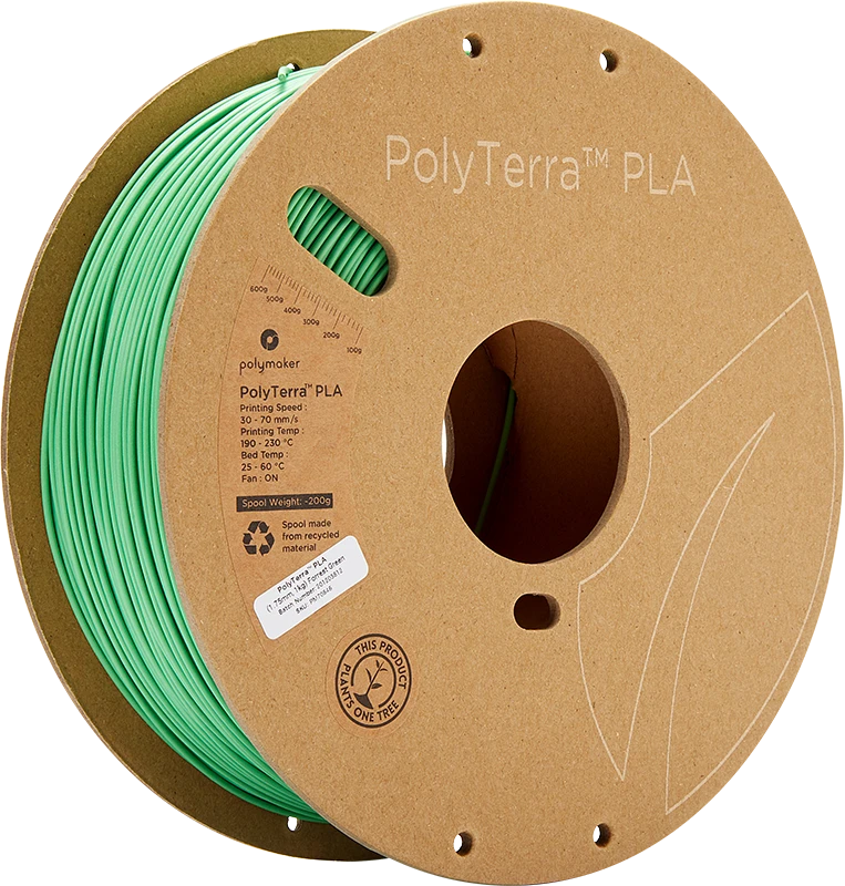 Polymaker PolyTerra PLA - 3kg - 1.75mm - Lava Raudona