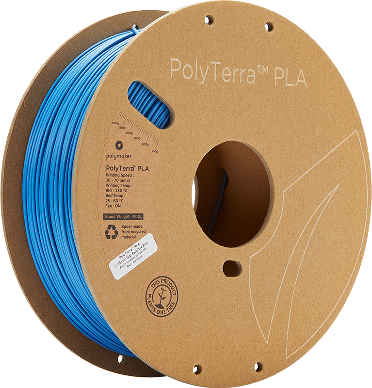 Polymaker PolyTerra PLA - 3kg - 1.75mm - Fossil Pilkas