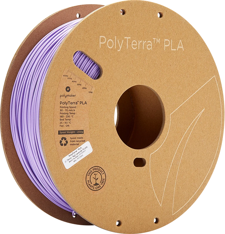 Polymaker PolyTerra PLA - 3kg - 1.75mm - Lava Raudona
