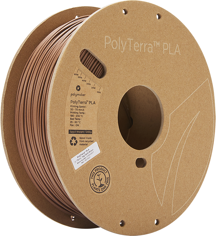 Polymaker PolyTerra PLA - 3kg - 1.75mm - Fossil Pilkas